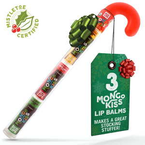 Novelty Plastic Candy Cane + Mongo Kiss Holiday Set, 3-Count