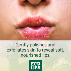 Vanilla Bean Lip Scrub full ingredient list with all certifications in lower right corner.