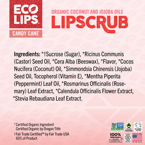 Holiday Candy Cane Vanilla Mint Sugar Lip Scrub 0.25 oz.