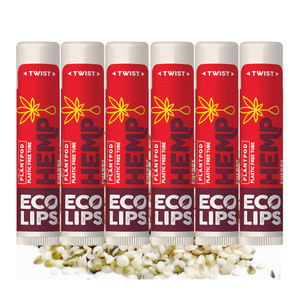 Hemp Cherry Plant Pod® Organic Lip Balm, 6 Pack