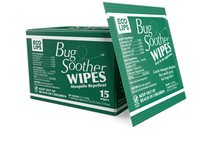 Bug Soother Natural Mosquito Repellent Wipes 15-count