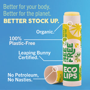 Vegan Bee Free® Plant Pod® Superfruit Organic Lip Balm, 0.15 oz.