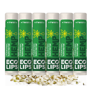 Hemp Vanilla Plant Pod® Organic Lip Balm, 6 Pack