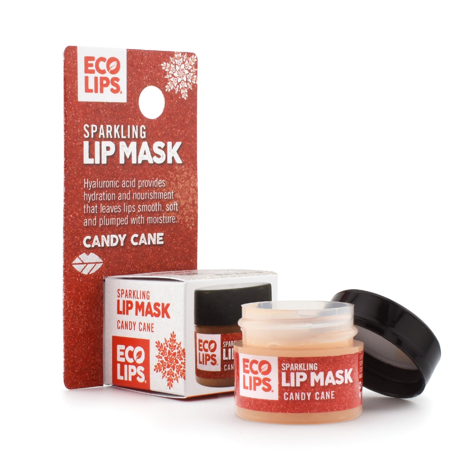 Sparkling Holiday Vanilla Mint Candy Cane Lip Mask 0.25 oz.