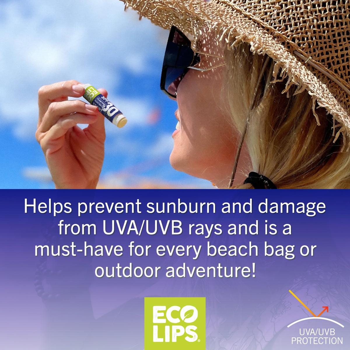 Classic Plant Pod® Sport Broad Spectrum SPF 30 Sunscreen Lip Balm, 0.15 oz.