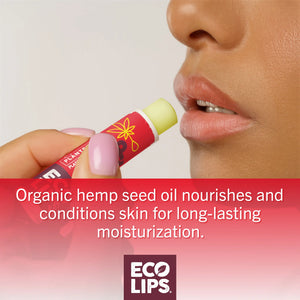 Eco Lips Hemp Cherry ingredient list with certifications 