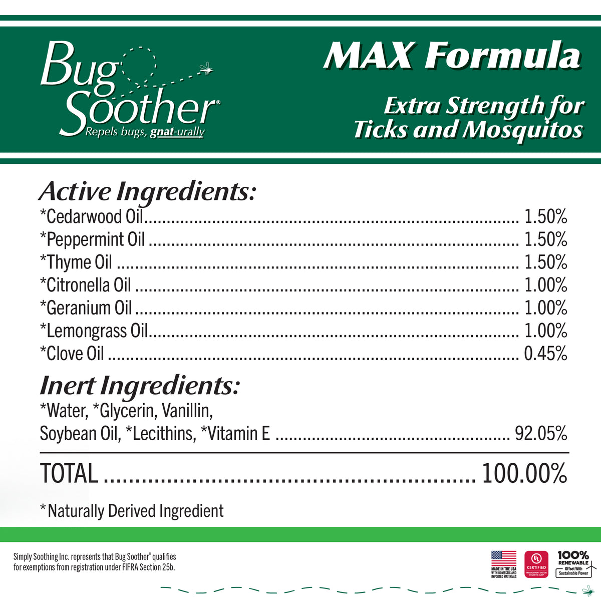 Bug Soother MAX Mosquito &amp; Tick Repellent Packs