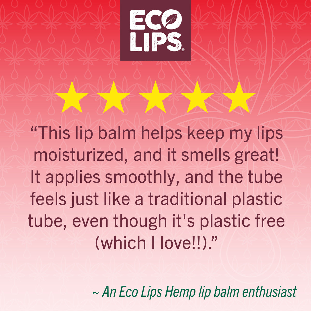 Hemp Cherry Plant Pod® Organic Lip Balm, 6 Pack