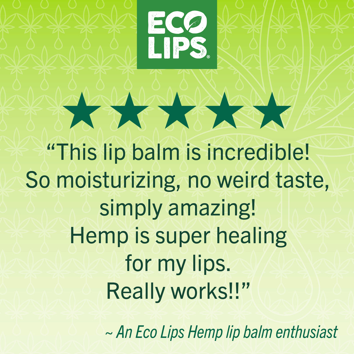Hemp Vanilla Plant Pod® Organic Lip Balm, 6 Pack