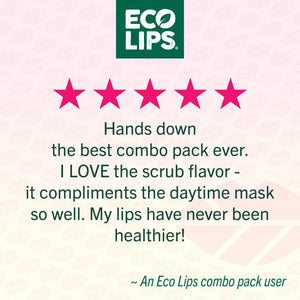Organic Sugar Lip Scrub &amp; Hydrating Lip Mask 4-Pack Variety