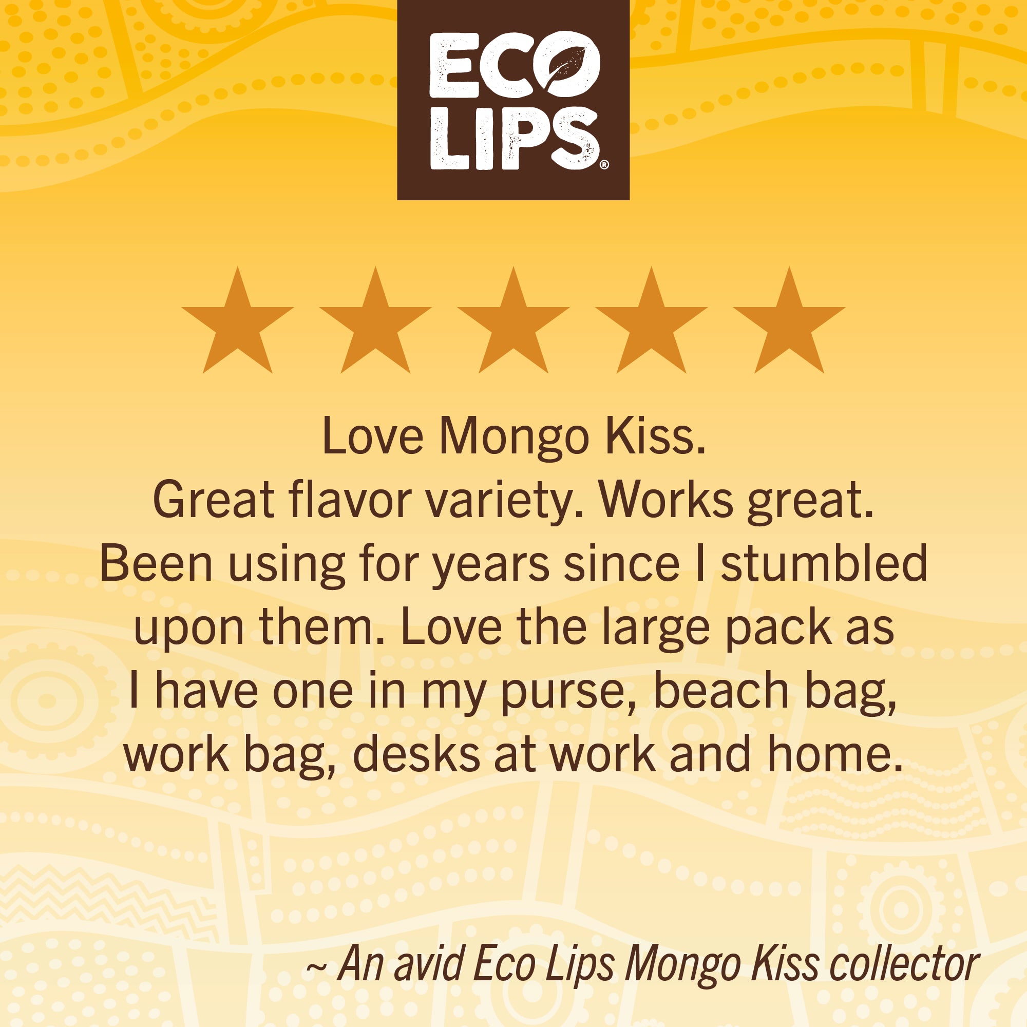 Mongo Kiss® Unflavored Organic Lip Balm, 0.25 oz. Eco Lips Store