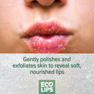 Good for your lips. Good for the planet showing Eco Lips certifications. 