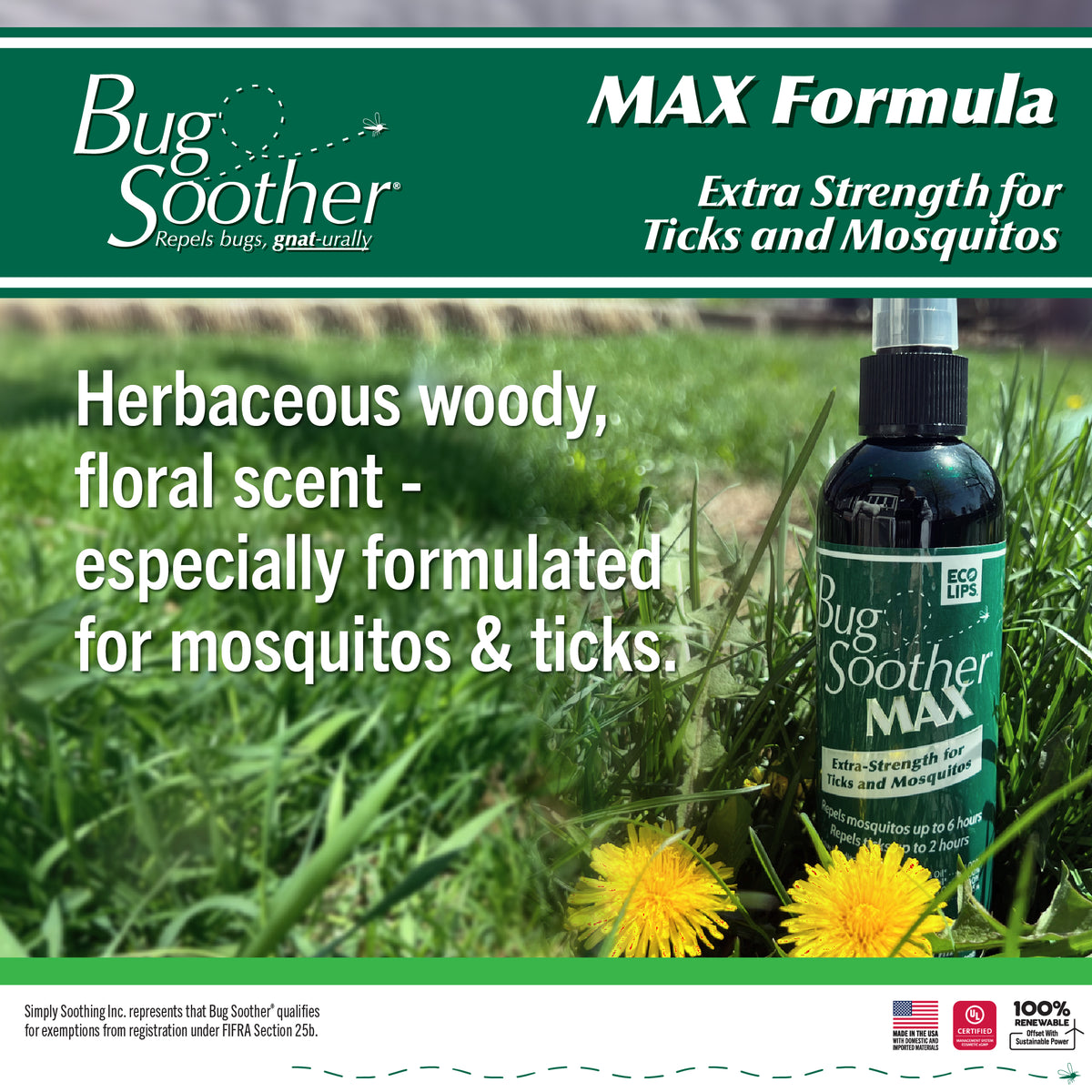 Bug Soother MAX Mosquito &amp; Tick Repellent Packs