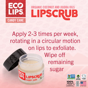 Holiday Candy Cane Vanilla Mint Sugar Lip Scrub 0.25 oz.