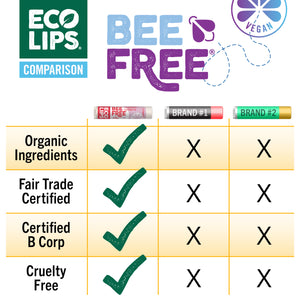 Vegan Bee Free® Plant Pod® Superfruit Organic Lip Balm, 0.15 oz.