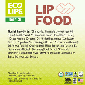 LIP FOOD® Nourish Organic Lip Balm, 3 Pack