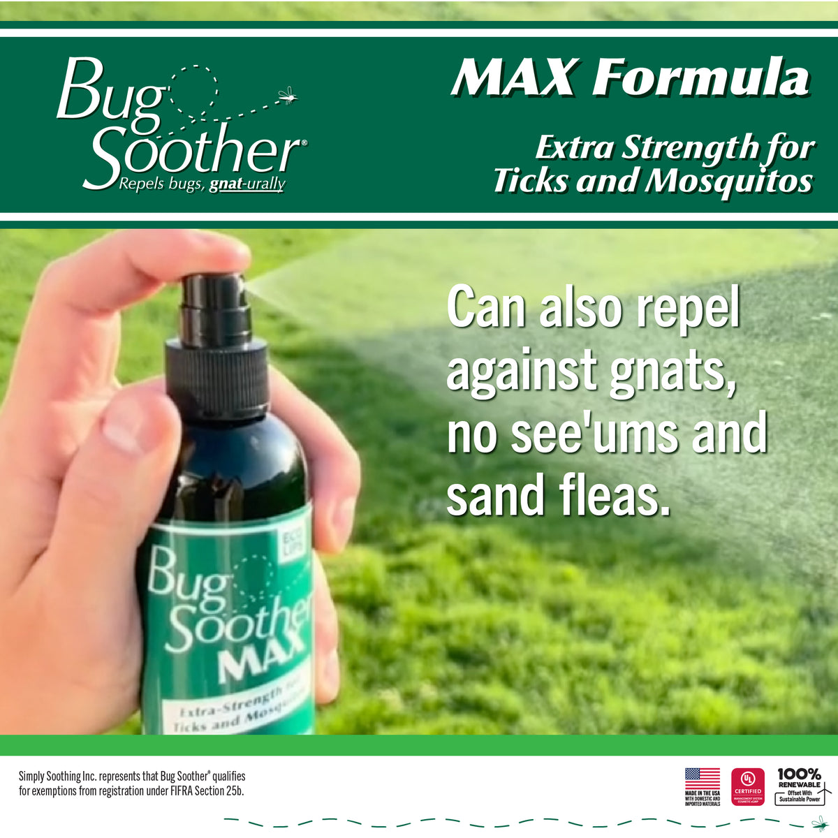 Bug Soother MAX Mosquito &amp; Tick Repellent Packs