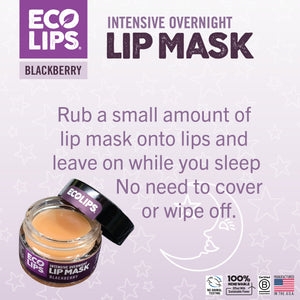 Intensive Overnight Lip Mask &amp; Organic Vanilla Bean Sugar Lip Scrub, 2 Pack
