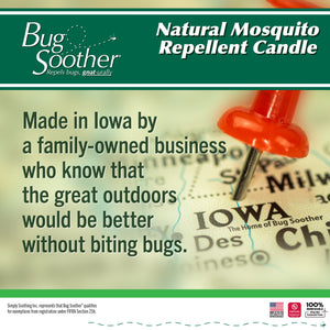 Bug Soother Bug Repellent 2-Pack Candle + 1 oz. Spray Bottle
