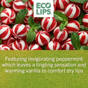 Good for your lips. Good for the planet showing Eco Lips certifications. 