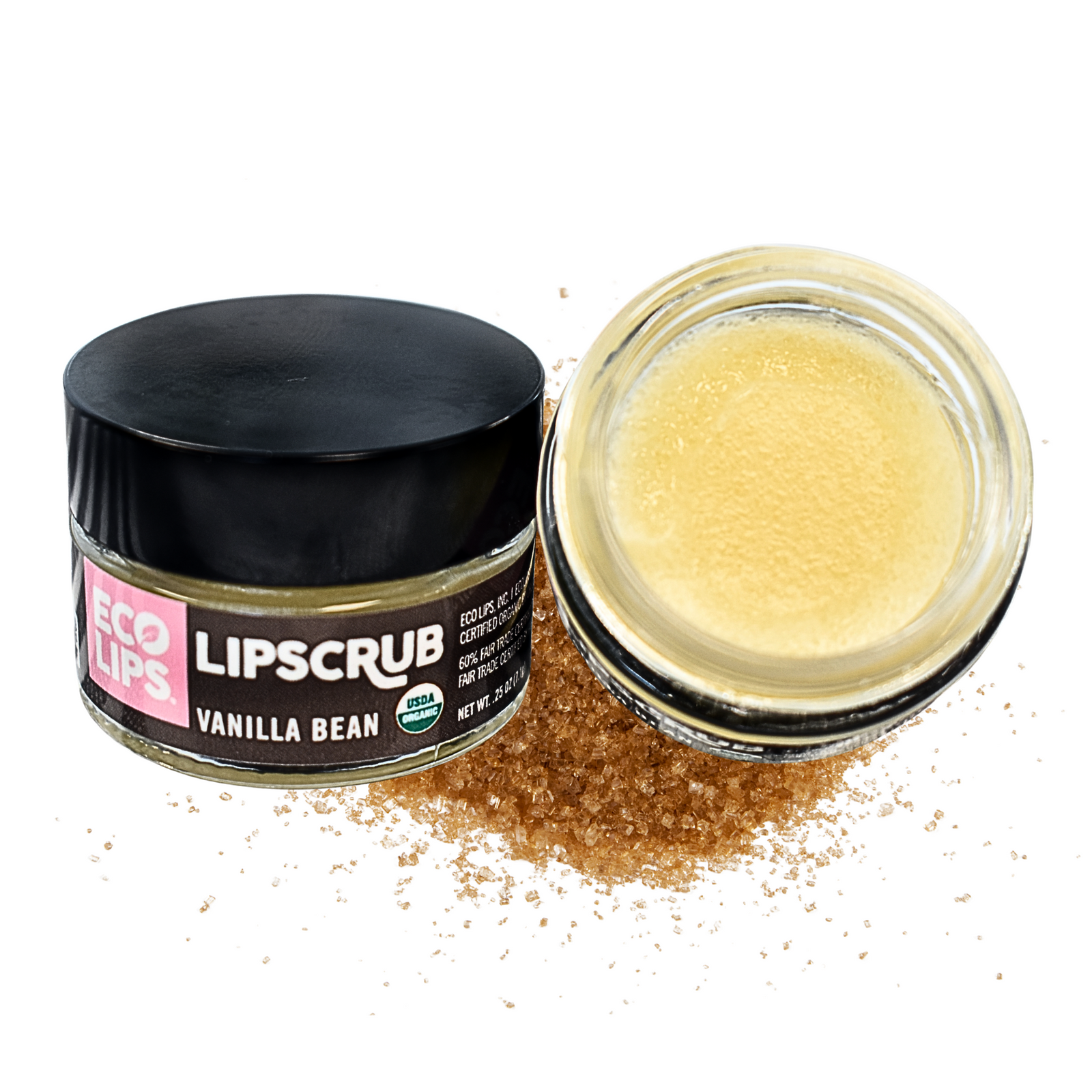 Organic Sugar Lip Scrub, Vanilla Bean 0.50 oz.
