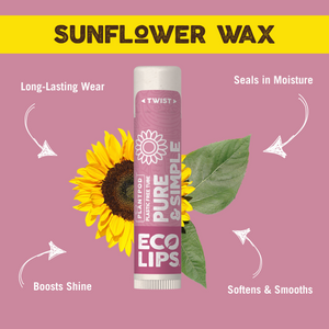 Pure &amp; Simple Raspberry Plant Pod® Organic Lip Balm, 0.15 oz.
