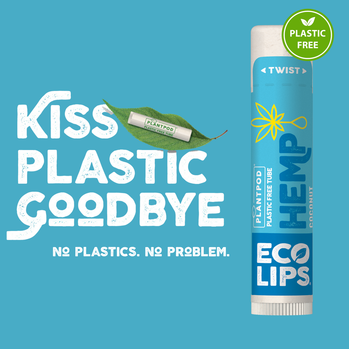 Hemp Coconut Plant Pod® Organic Lip Balm, 0.15 oz.