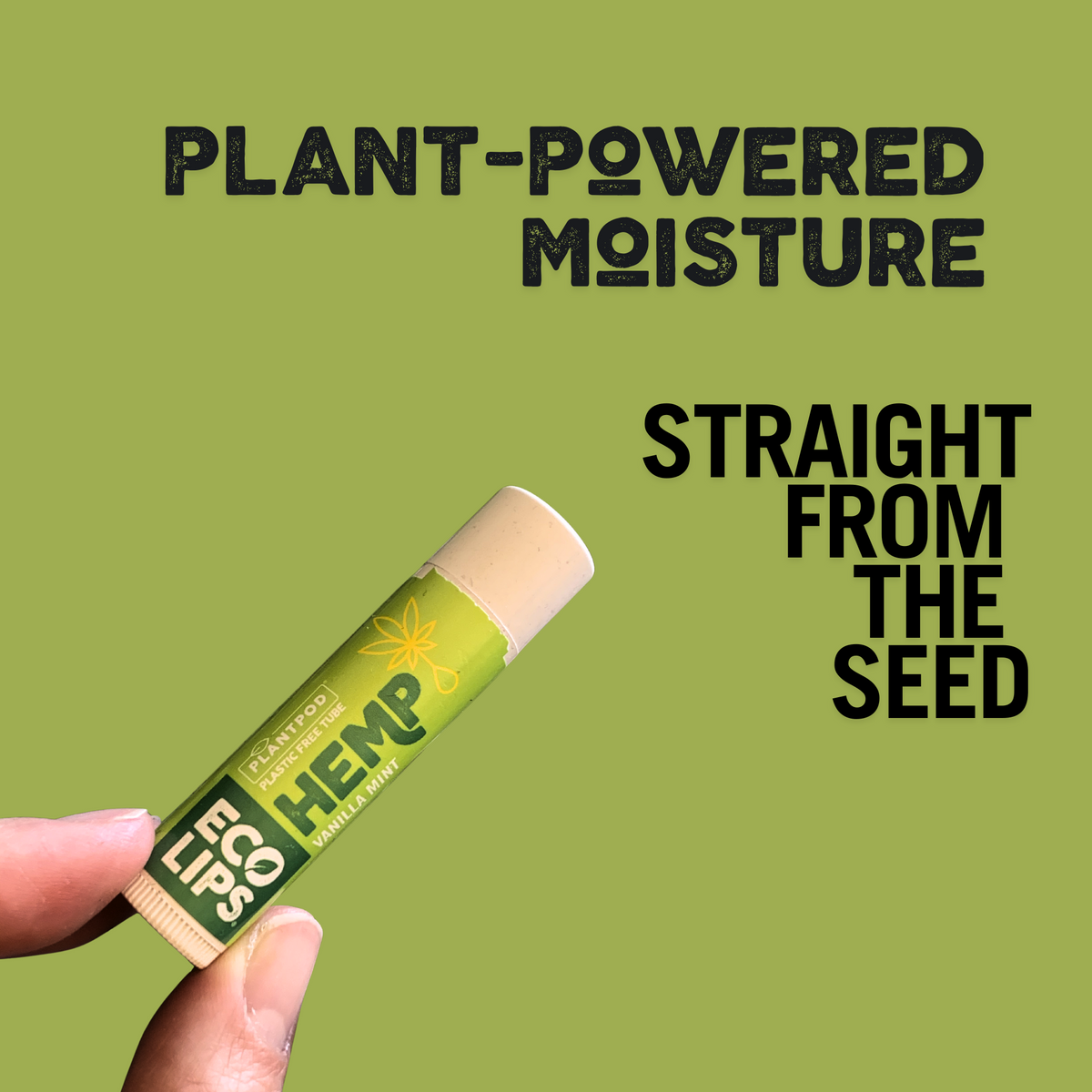 Hemp Vanilla Mint Plant Pod® Organic Lip Balm, 6 Pack