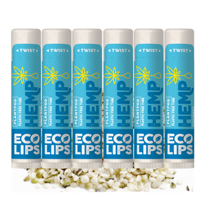 Hemp Coconut Plant Pod® Organic Lip Balm, 6 Pack