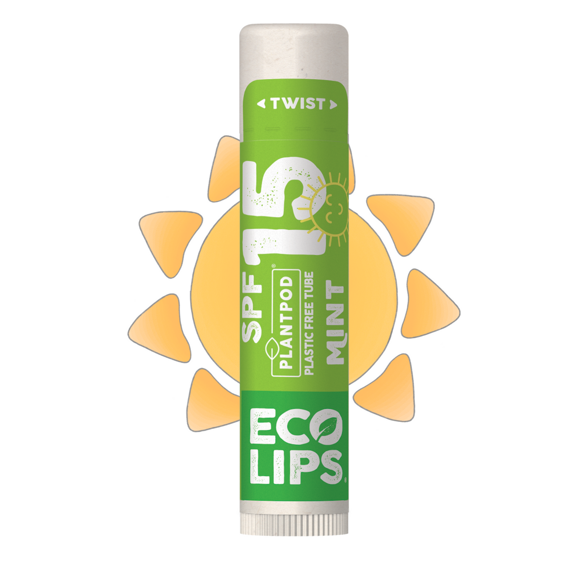 Classic Mint Plant Pod® Broad Spectrum SPF 15 Sunscreen Lip Balm, 0.15 oz.