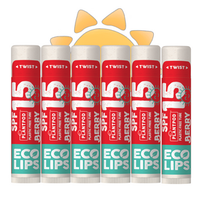 Classic Berry Broad Spectrum SPF 15 Sunscreen Lip Balm, 6 Pack
