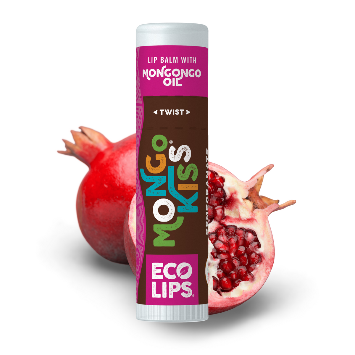 Mongo Kiss® Pomegranate Organic Lip Balm, 0.25 oz.