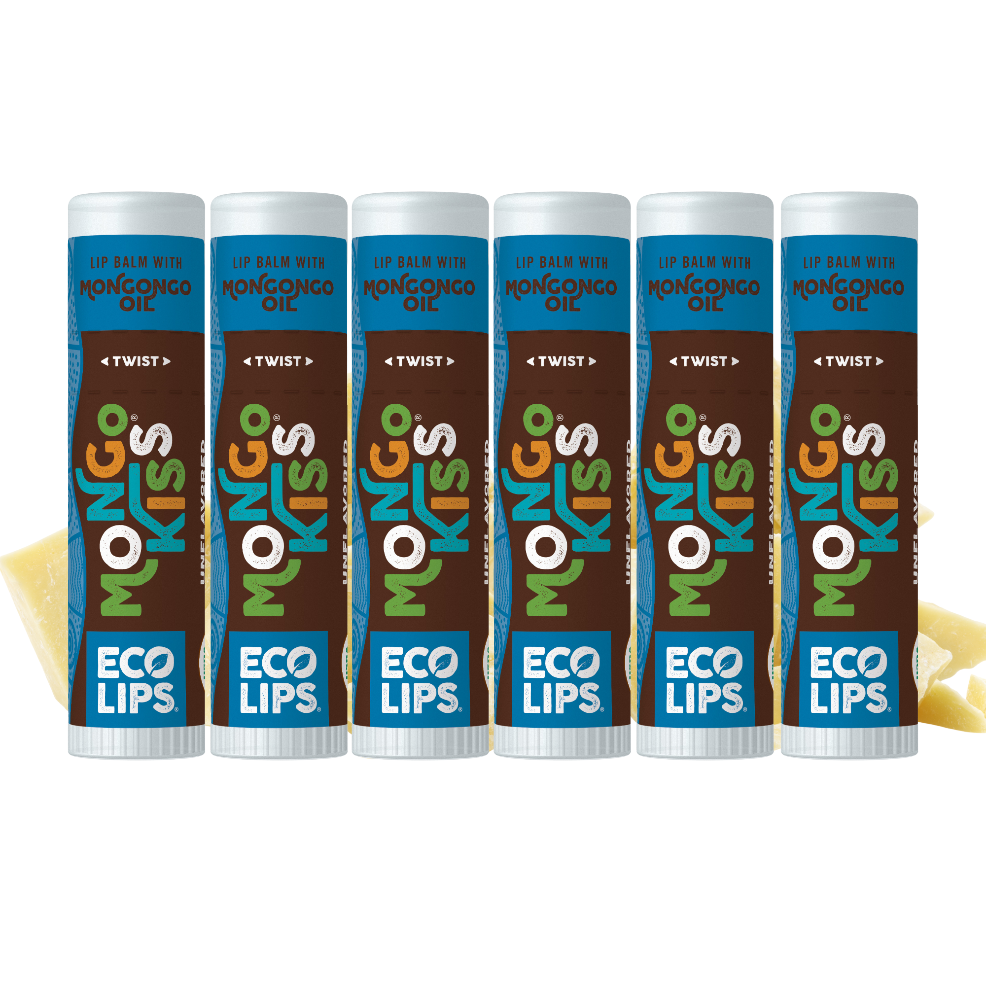 Mongo Kiss® Unflavored Lip Balm 6 Pack