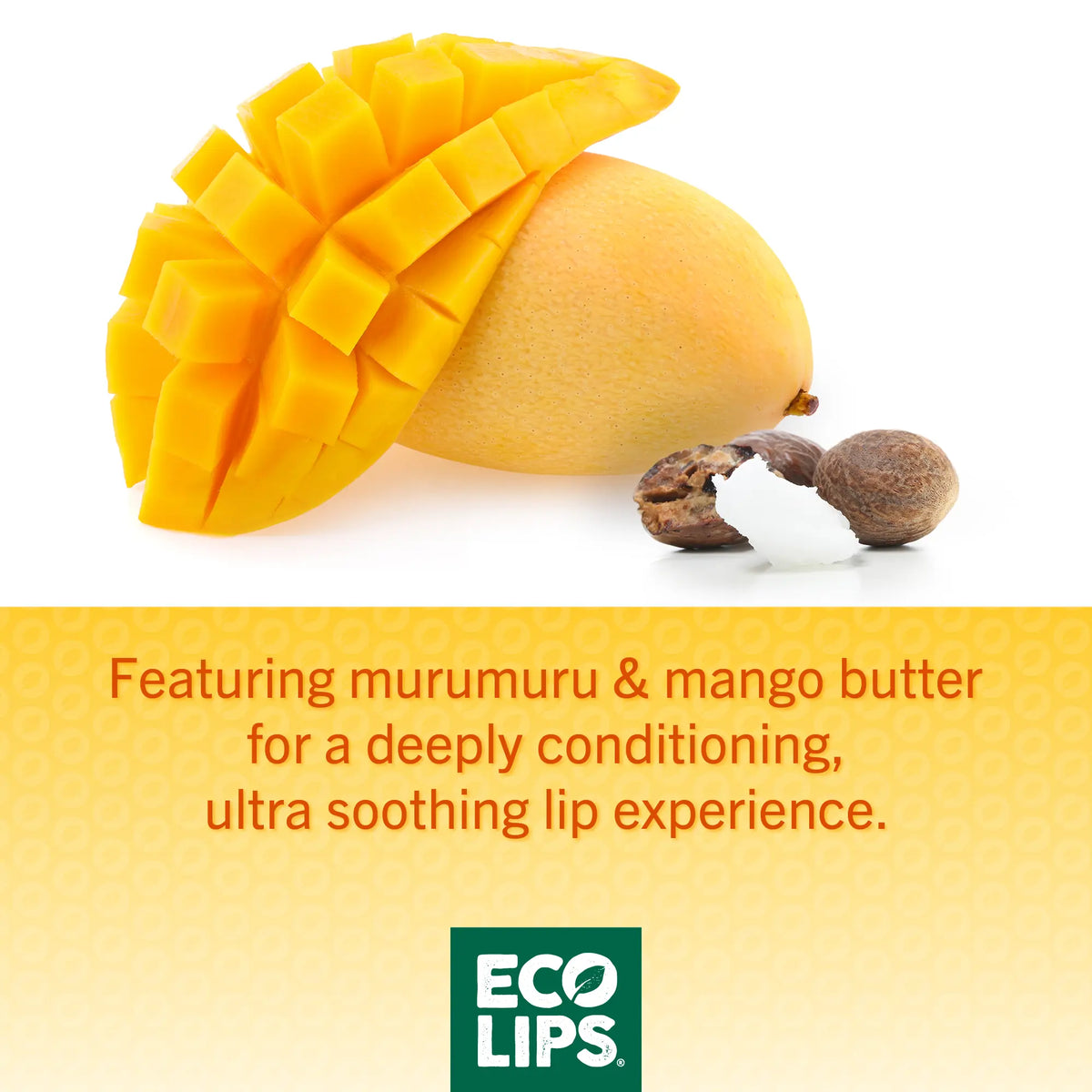 Image of Mango and murumuru butter showing deeply conditioning benefits.