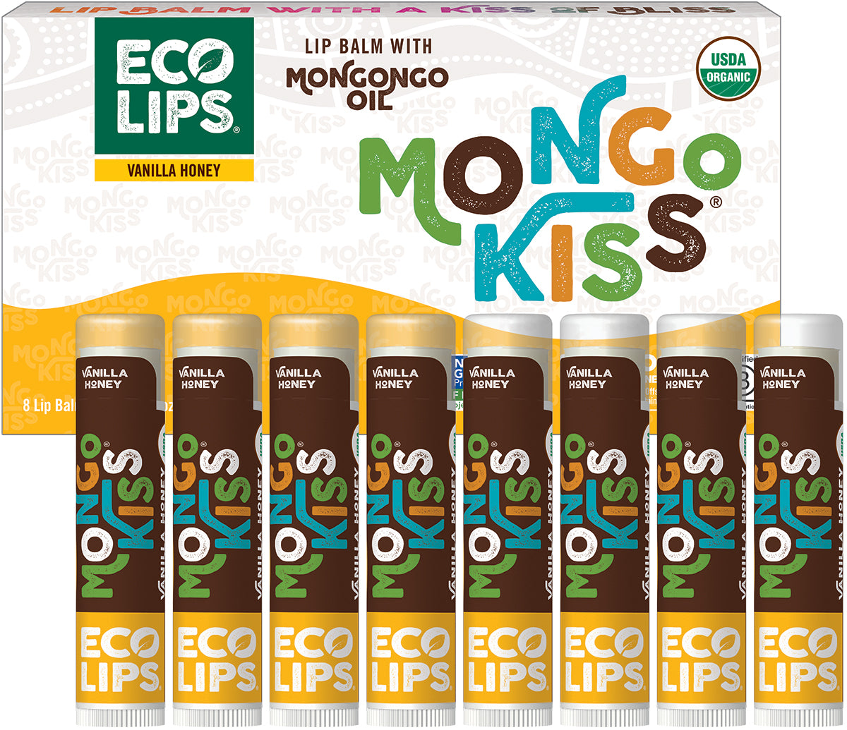 Value Pack Mongo Kiss Organic Lip Balm for Chapped Lips