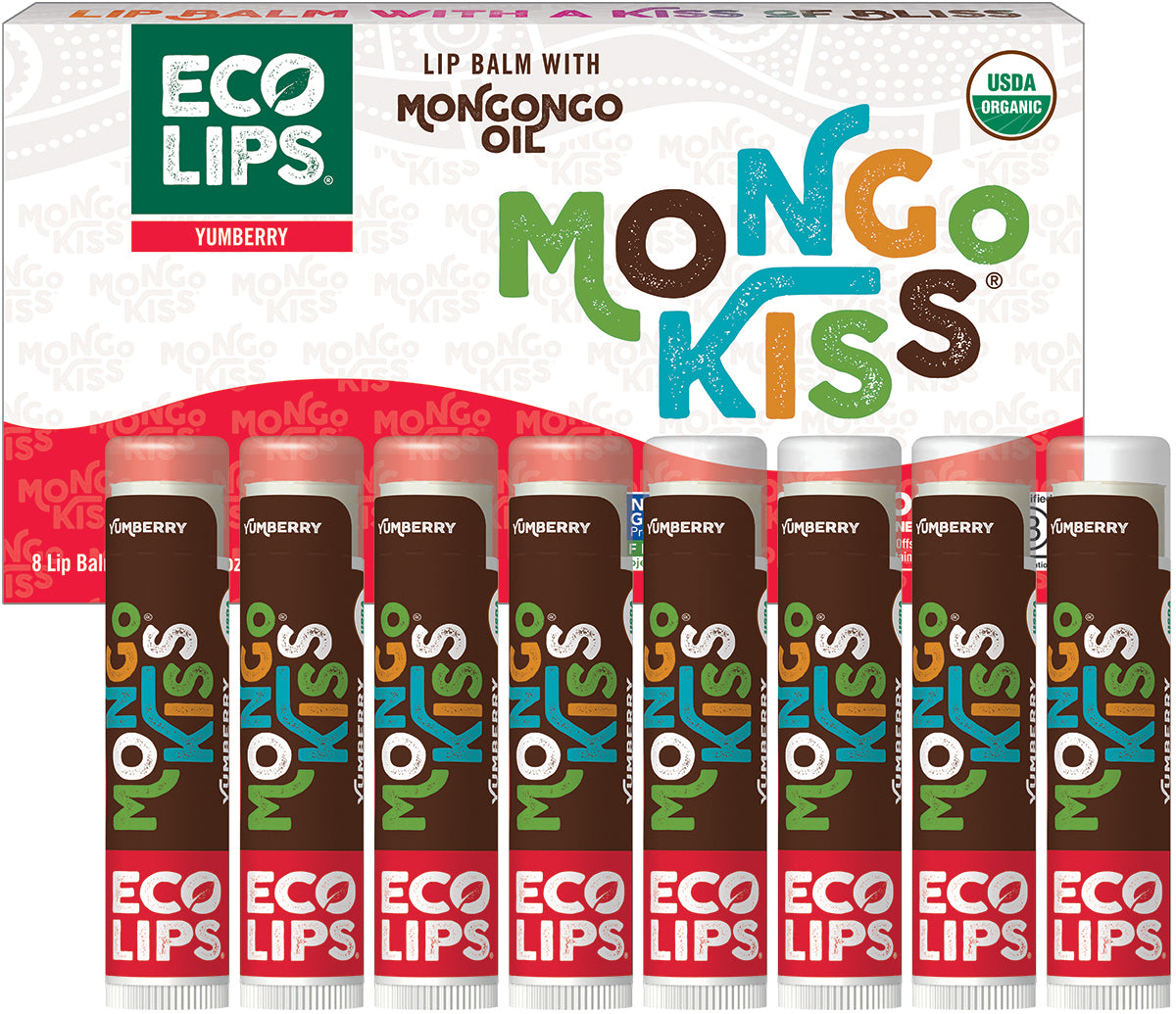 Value Pack Mongo Kiss Organic Lip Balm for Chapped Lips