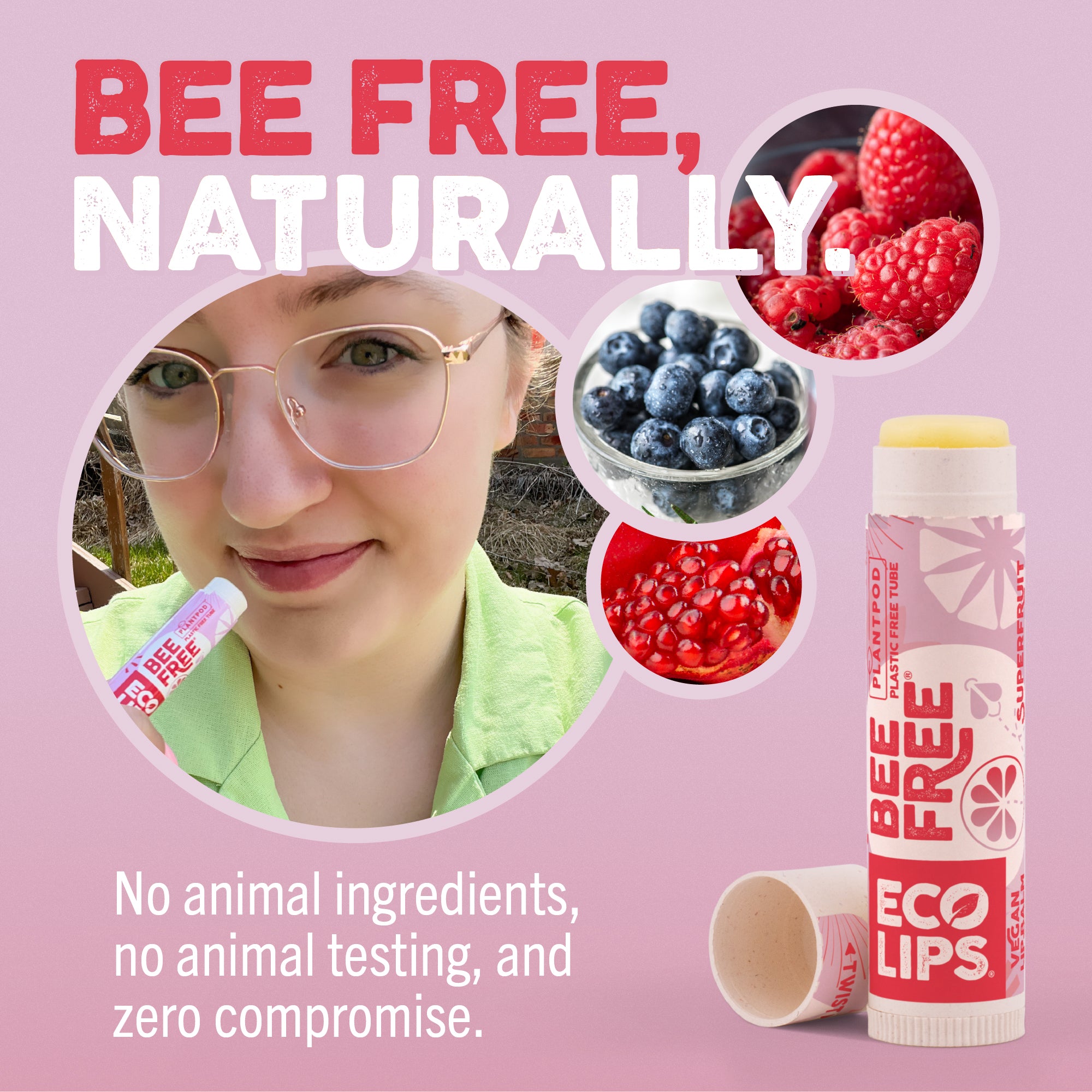 Eco Lips Bee Free Vegan Lip Balm 6-Pack