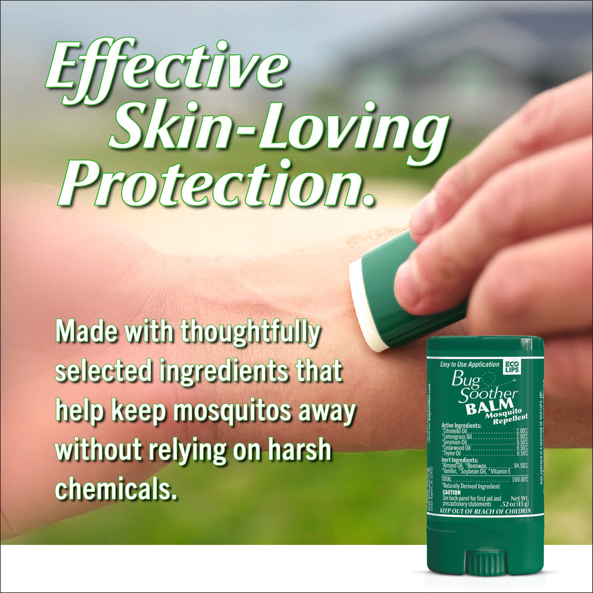 Bug Soother Balm Natural Mosquito Repellent 0.52 oz.