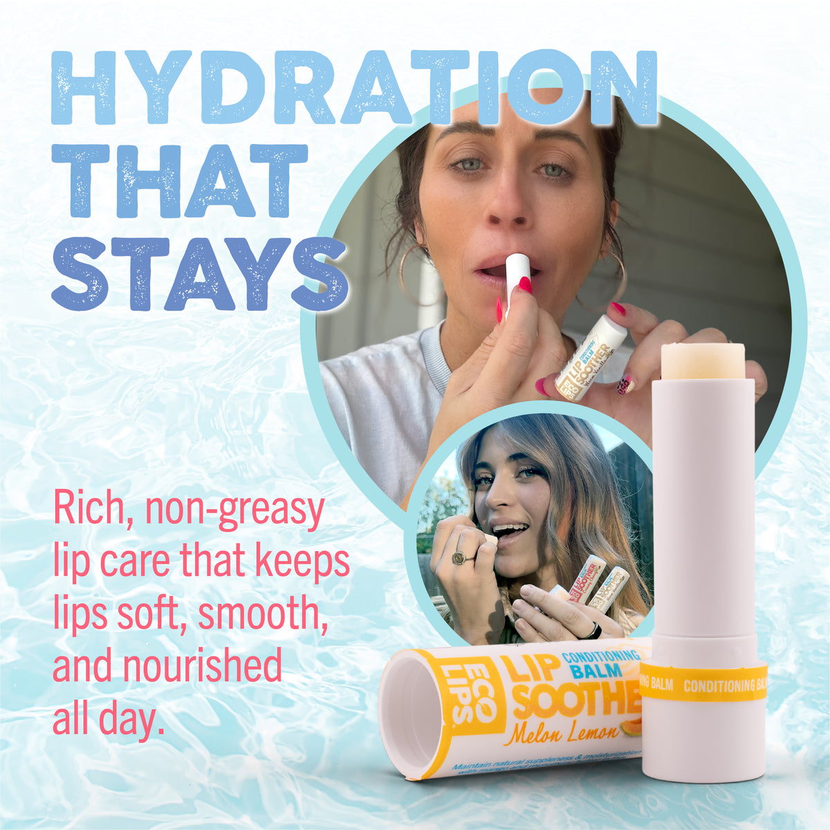 Conditioning Lip Soother Lip Balm, Variety 3-pack