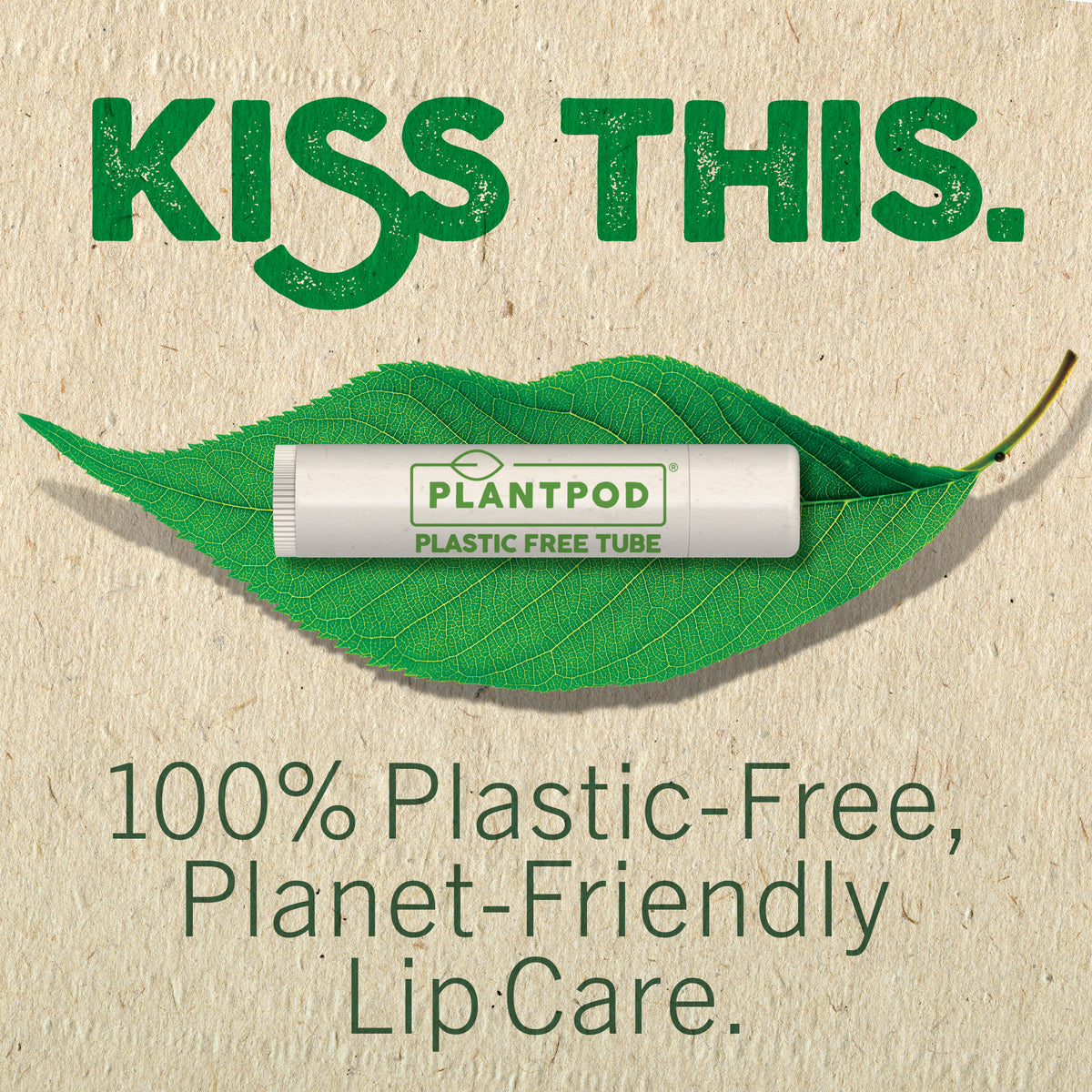 Vegan Bee Free® Plant Pod® Organic Lip Balm, 3 Pack Variety