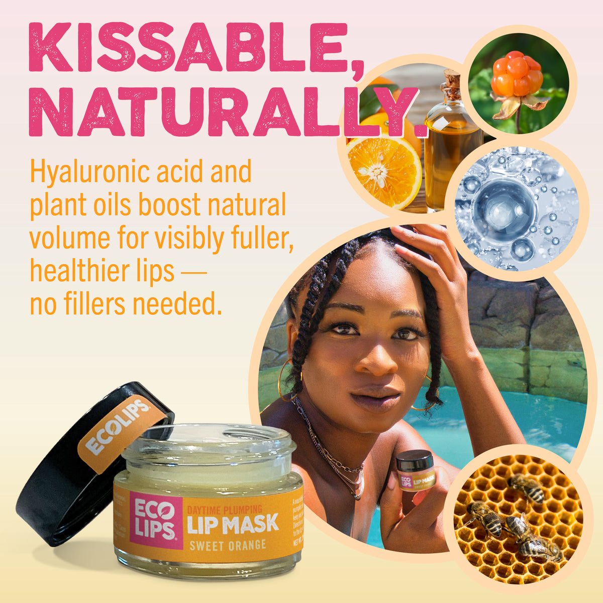 Plumping Daytime Lip Mask with Hyaluronic Acid, 0.39 oz.