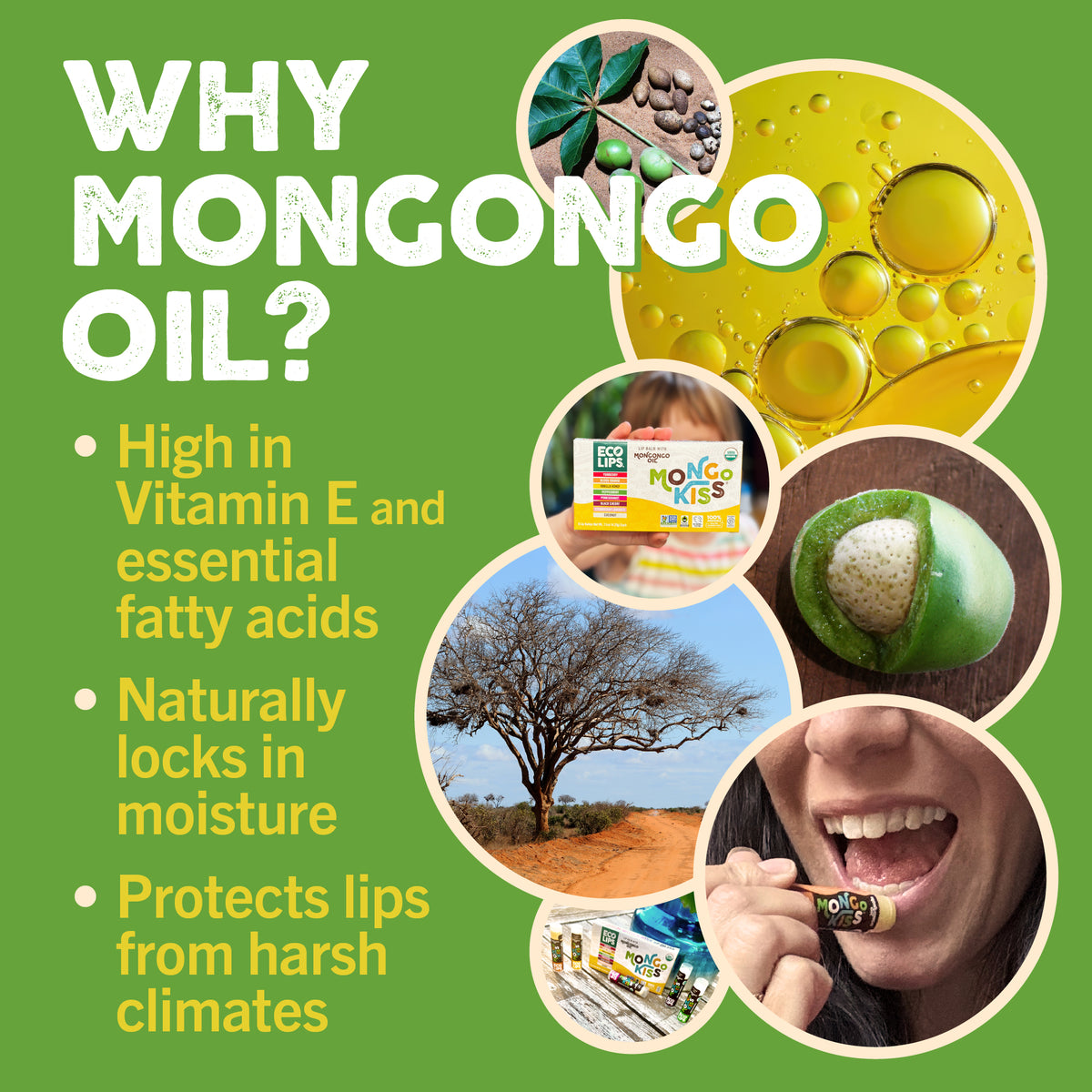 Mongo Kiss® Blood Orange Organic Lip Balm, 0.25 oz.