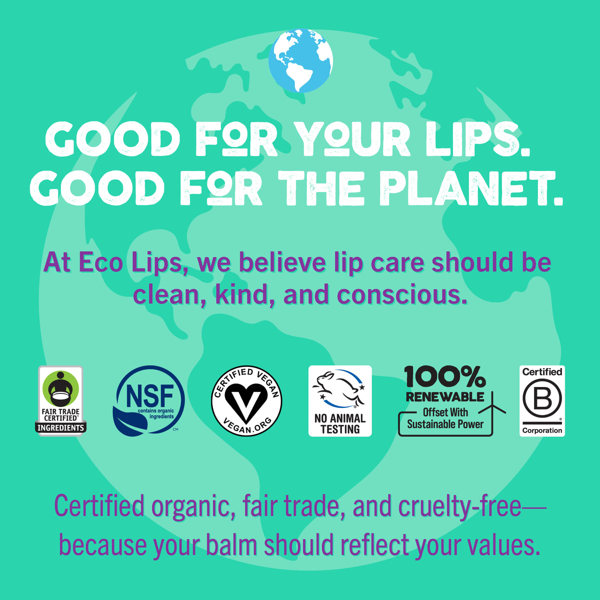 Vegan Bee Free® Plant Pod® Organic Lip Balm, 3 Pack Variety