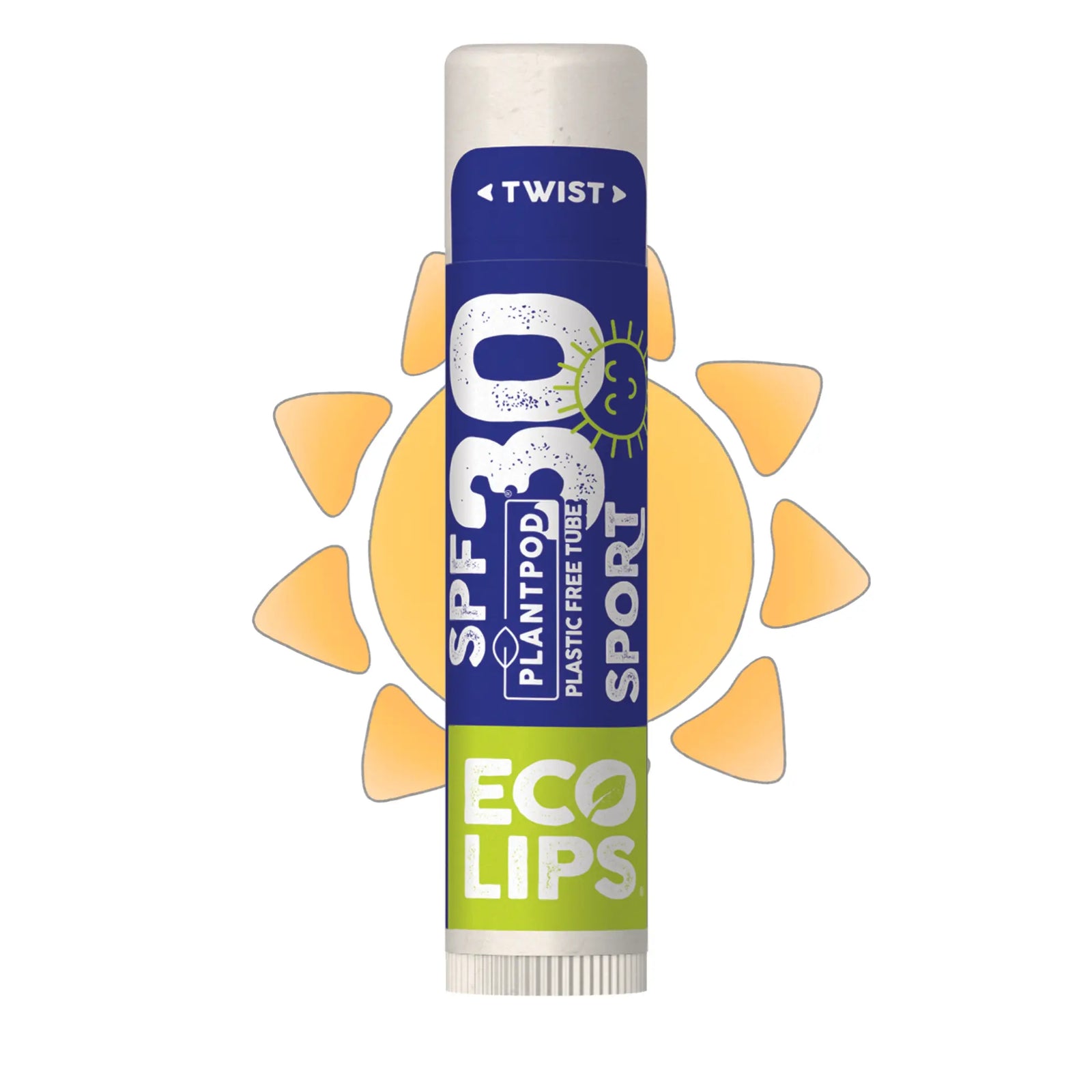 Classic Sport SPF 30 Sunscreen Lip Balm | Plastic-Free Plant Pod®, 0.15 oz.