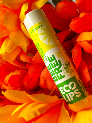 Vegan Bee Free® Plant Pod® Lemon Lime Organic Lip Balm, 3 pack