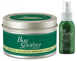 Bug Soother Insect Repellent Candle + 1 oz. Spray Bottle Pack