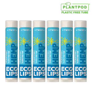Hemp Coconut Plant Pod® Organic Lip Balm, 6 Pack