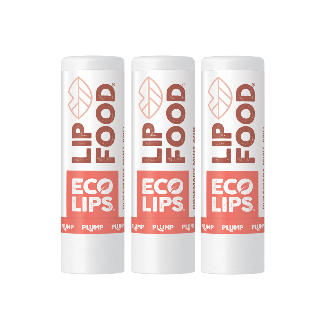 LIP FOOD® Plump Organic Lip Balm, 3 Pack