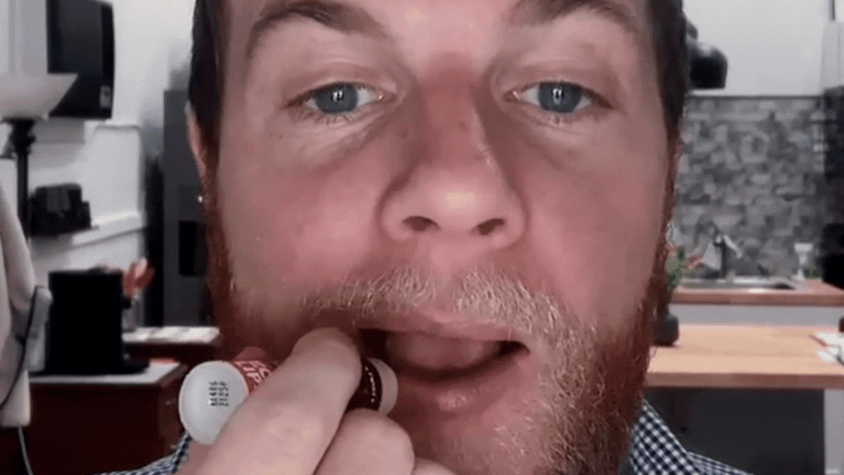 Mongo Kiss® Organic Lip Balm, 4 Pack Variety [Peppermint, Black Cherry, Pomegranate, Vanilla Honey]