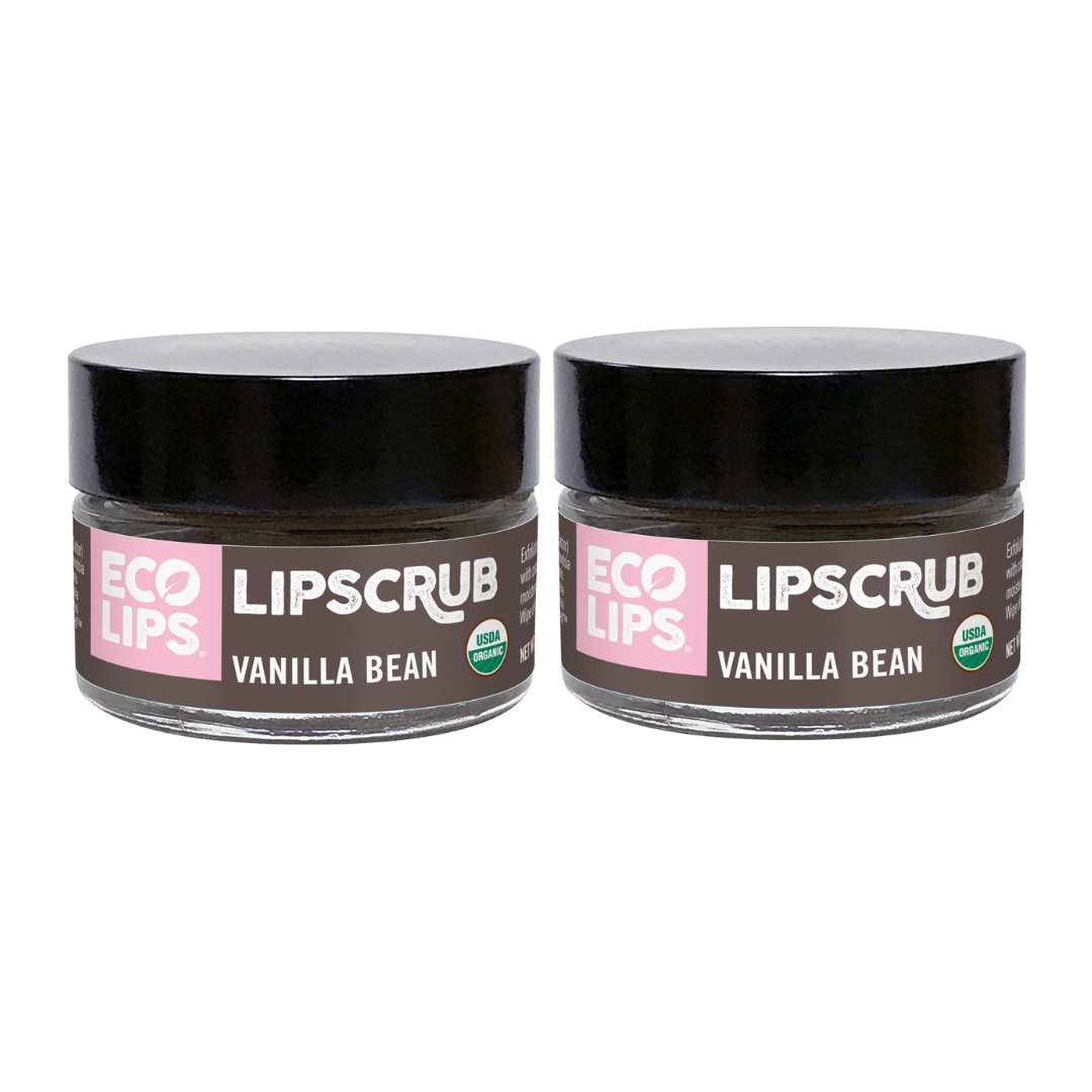 Organic Sugar Lip Scrub, Vanilla Bean 2 Pack